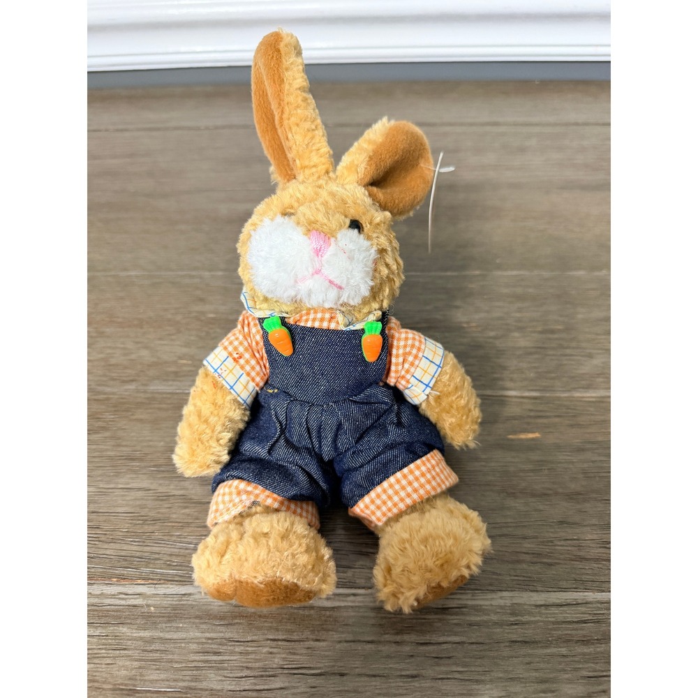 Plushland American Diabetes Association Bunny Rabbit in Denim Overalls Plush